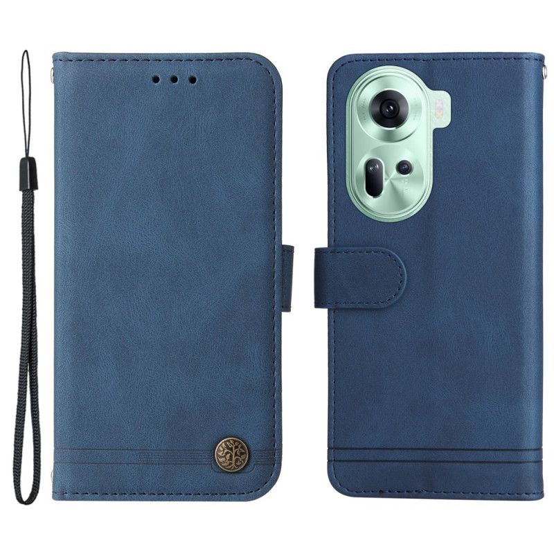 Puzdro Oppo Reno 11 5g Nitový Semišový Efekt