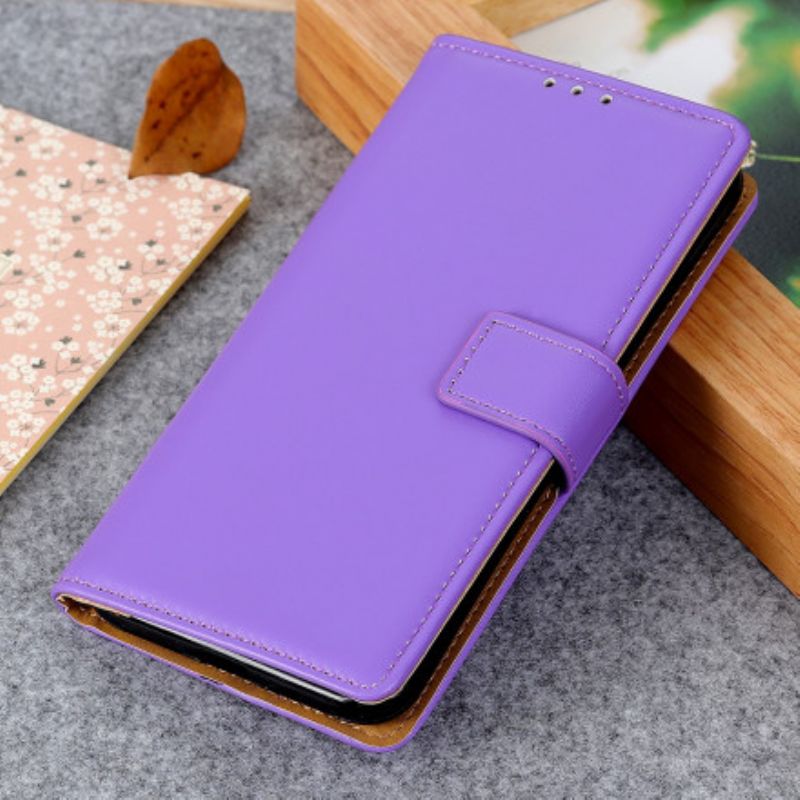 Kožené Puzdro Xiaomi Redmi Note 9T Obyčajná Umelá Koža