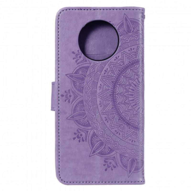 Kožené Puzdro Xiaomi Redmi Note 9T Slnečná Mandala
