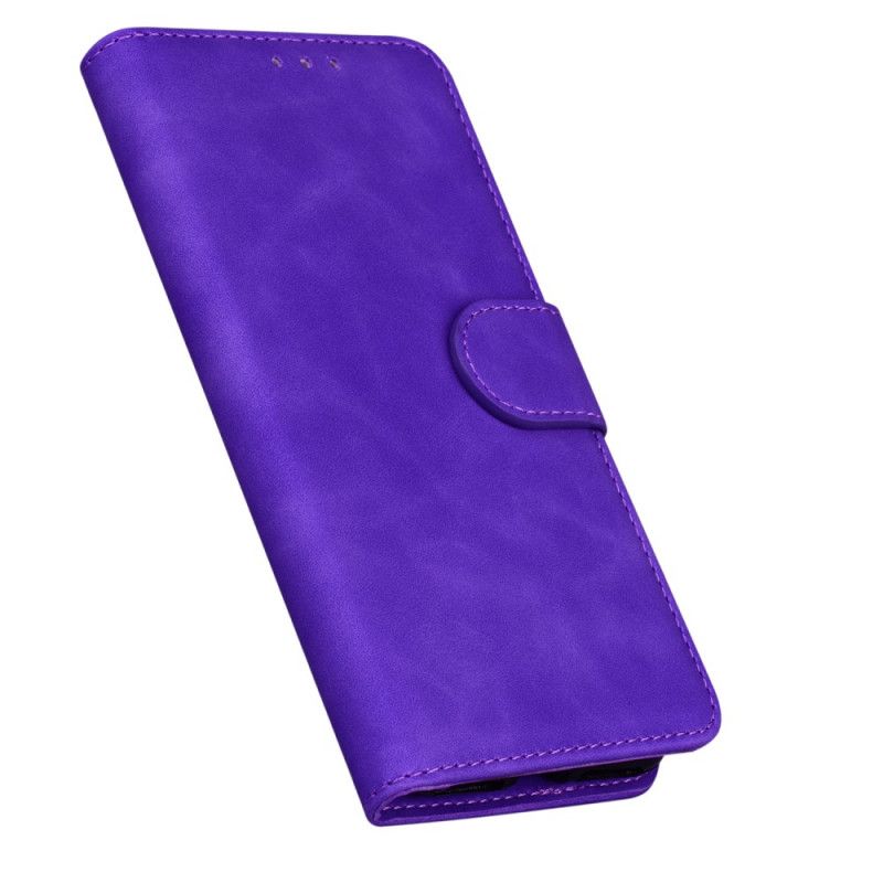 Kožené Puzdro Moto G200 5G Monochromatický Kožený Efekt