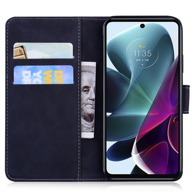 Kožené Puzdro Moto G200 5G Skin-touch Butterfly