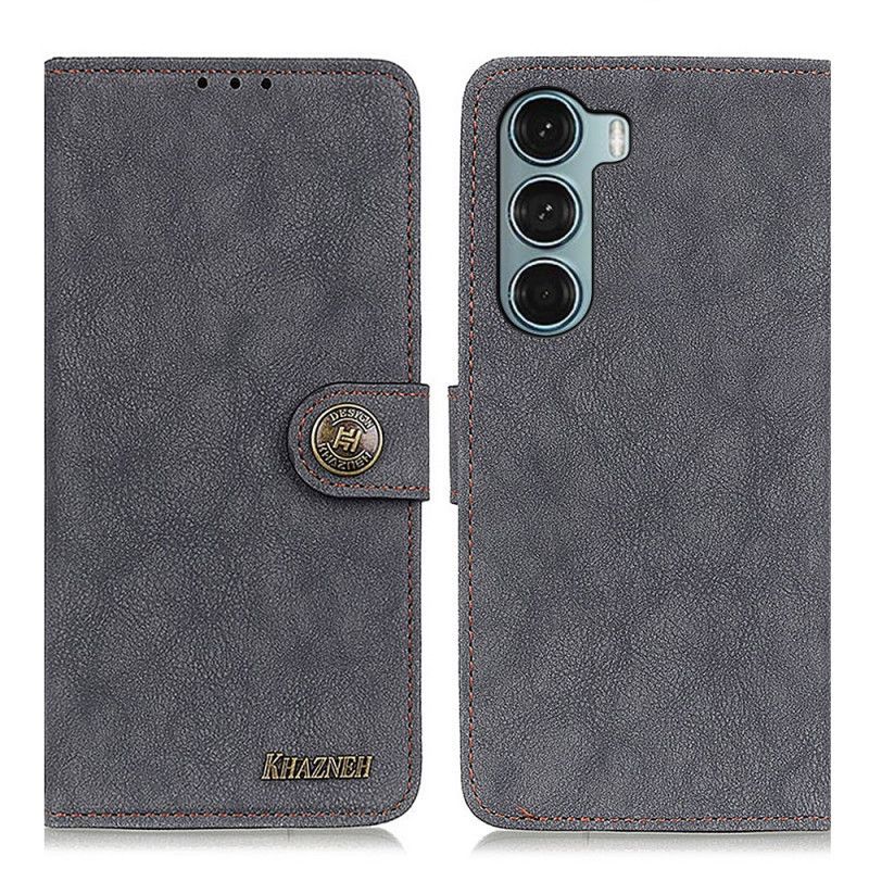 Peňaženkový Kryt Moto G200 5G Khazneh Retro Štiepaná Koža