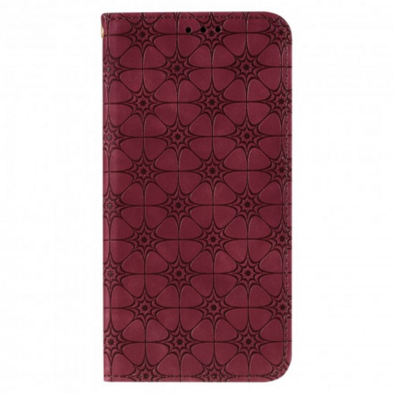 Flipové Puzdro Xiaomi Redmi 9A Kožené Puzdro Barokové Kvety