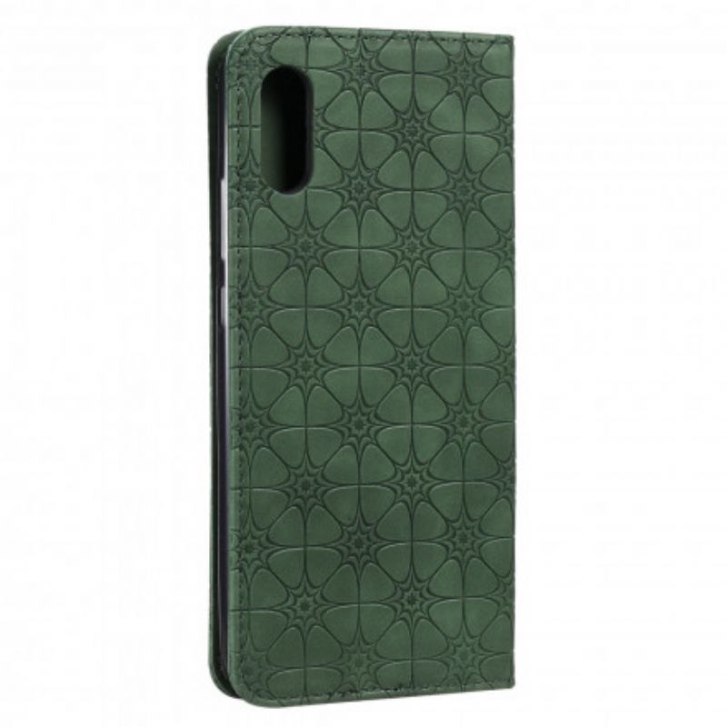 Flipové Puzdro Xiaomi Redmi 9A Kožené Puzdro Barokové Kvety