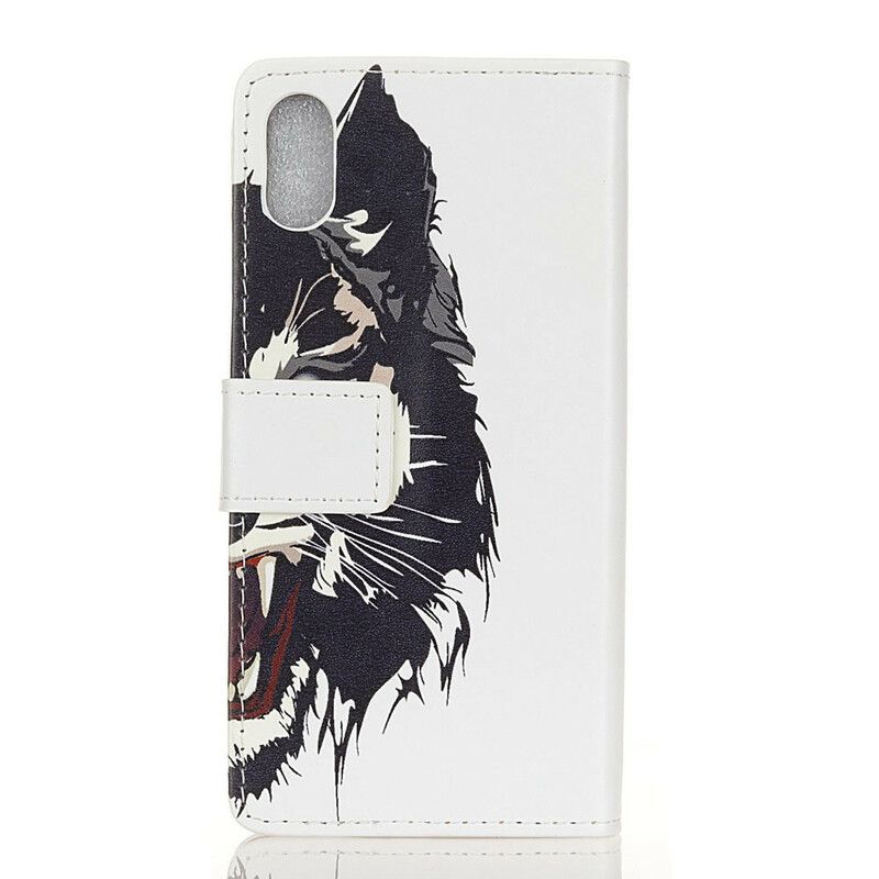 Kožené Puzdro Xiaomi Redmi 9A Divoký Tiger