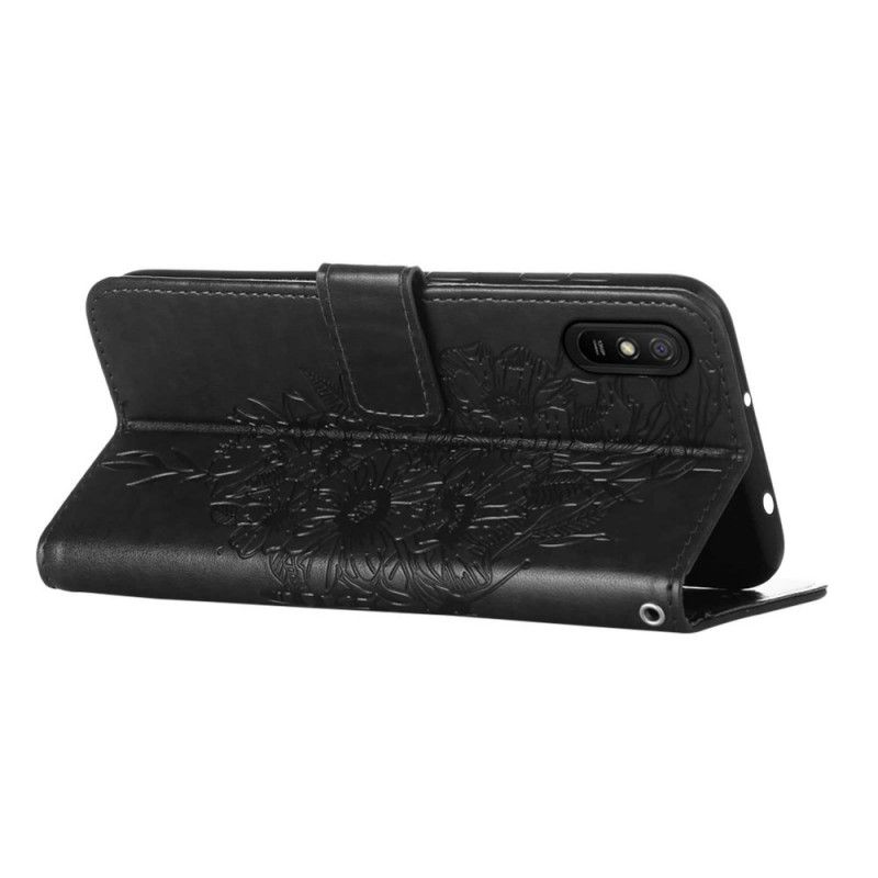 Kožené Puzdro Xiaomi Redmi 9A Dizajn Motýľa