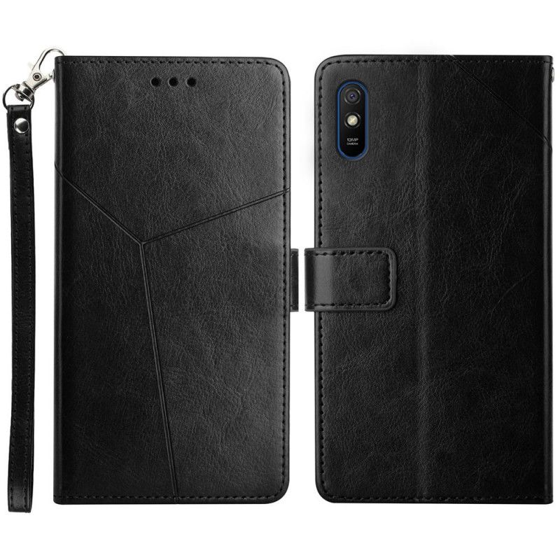 Kožené Puzdro Xiaomi Redmi 9A Kožený Dizajn Geo Y