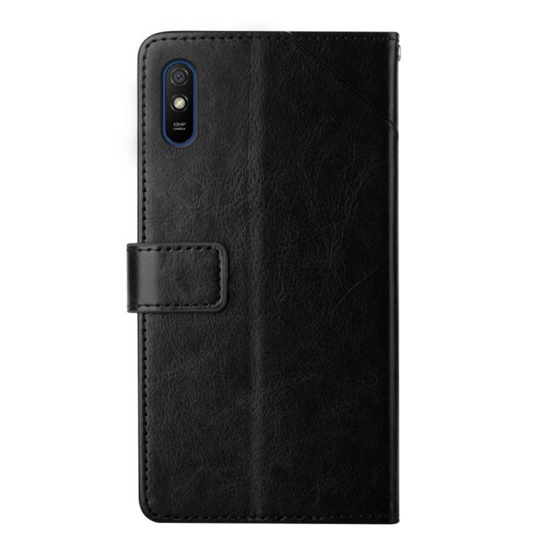 Kožené Puzdro Xiaomi Redmi 9A Kožený Dizajn Geo Y
