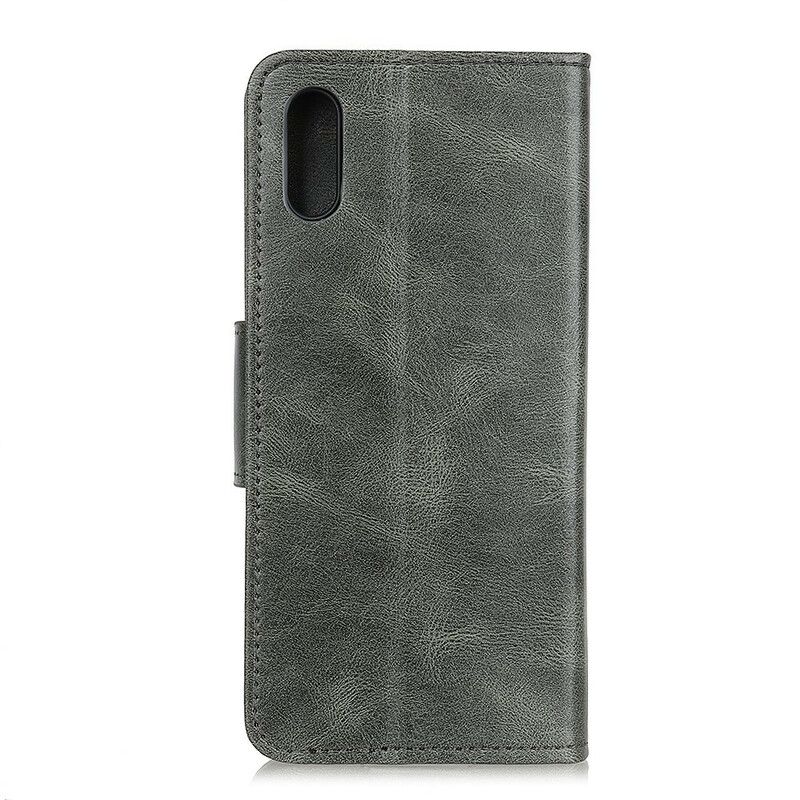 Kožené Puzdro Xiaomi Redmi 9A Obojstranná Spona S Koženým Efektom