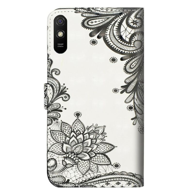 Peňaženkový Kryt Xiaomi Redmi 9A Elegantná Čipka