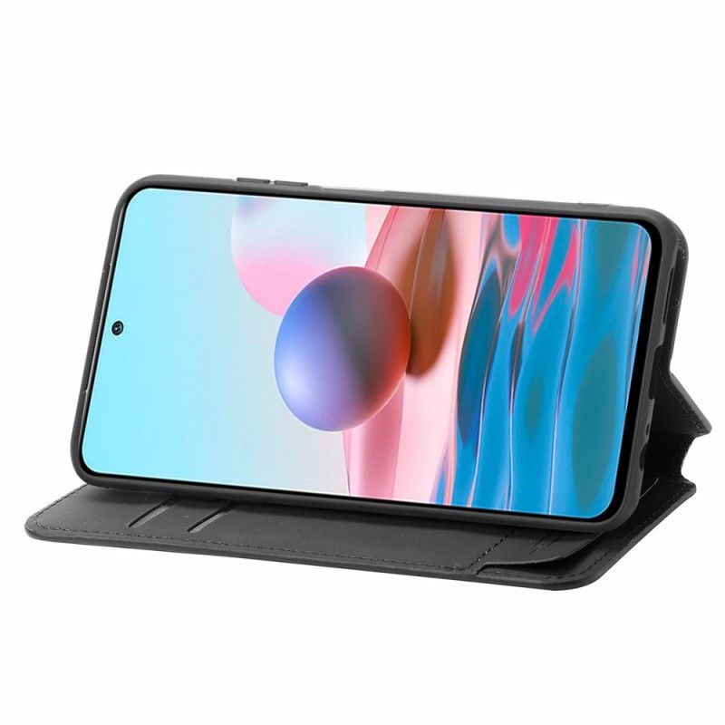 Flipové Puzdro Xiaomi Redmi Note 10 Pro Kožené Puzdro Dizajn Caseneo Rfid