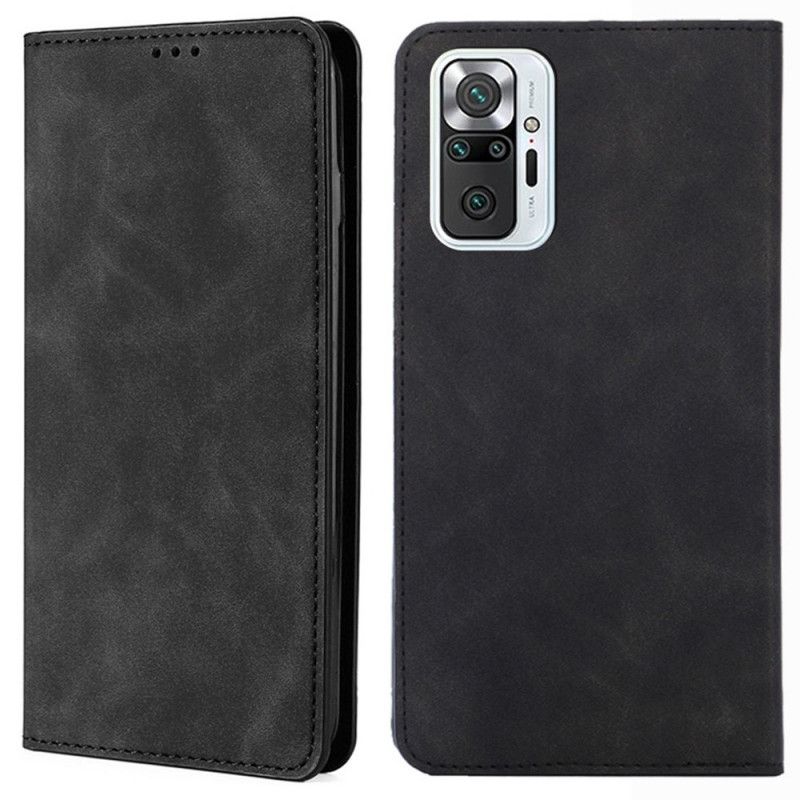 Flipové Puzdro Xiaomi Redmi Note 10 Pro Kožené Puzdro Klasický Dotyk S Pokožkou
