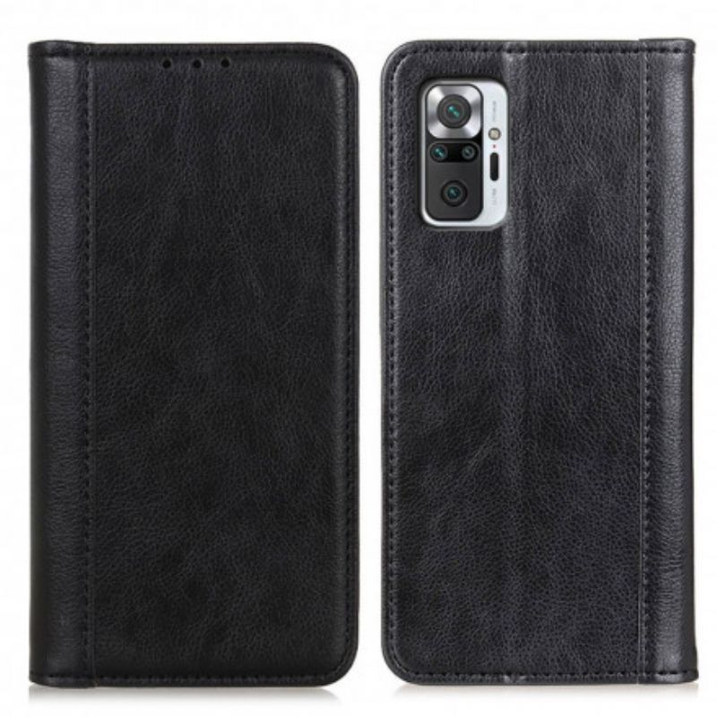 Flipové Puzdro Xiaomi Redmi Note 10 Pro Kožené Puzdro Liči Štiepaná Koža