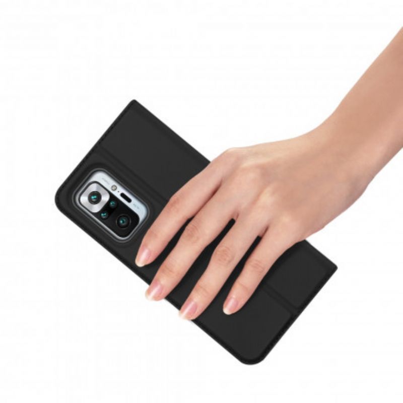 Flipové Puzdro Xiaomi Redmi Note 10 Pro Kožené Puzdro Skin Pro Dux Ducis