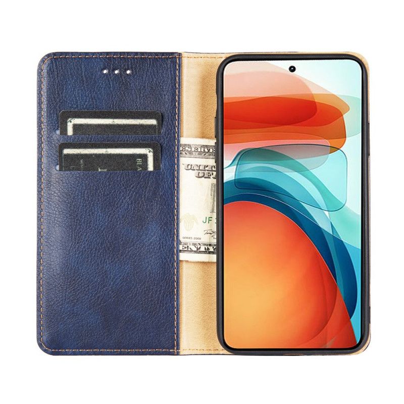 Flipové Puzdro Xiaomi Redmi Note 10 Pro Kožené Puzdro Vintage Kožený Štýl