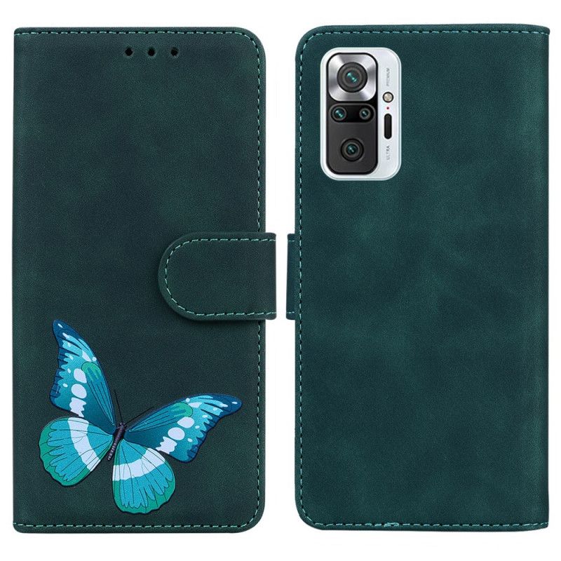 Flipové Puzdro Xiaomi Redmi Note 10 Pro Skin-touch Butterfly
