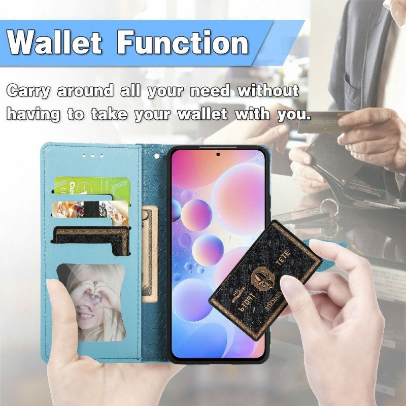 Kožené Puzdro Xiaomi Redmi Note 10 Pro Kmeňové Listy
