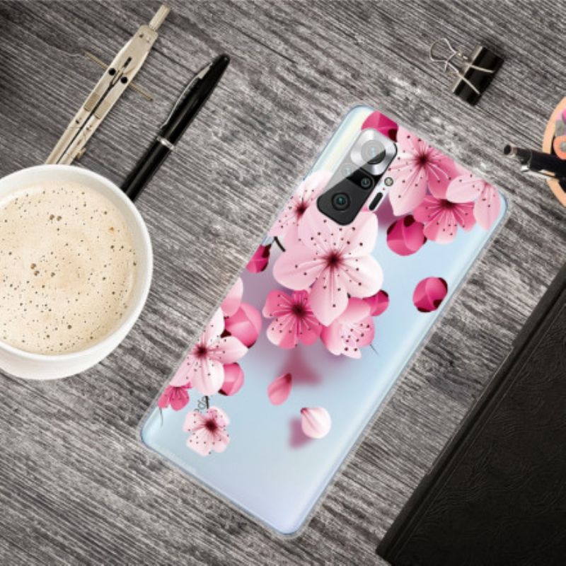 Kryt Xiaomi Redmi Note 10 Pro Malé Ružové Kvety