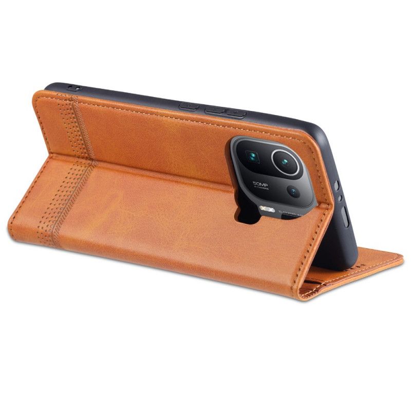 Flipové Puzdro Xiaomi Mi 11 Pro Kožené Puzdro Kožený Štýl Azns
