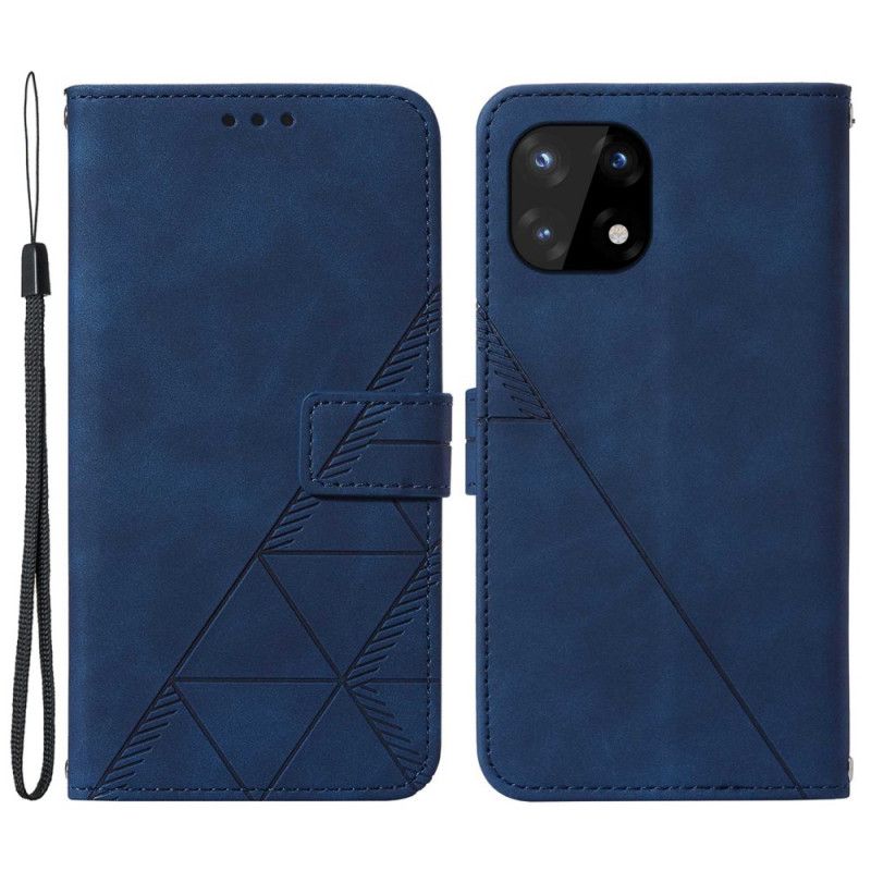 Kožené Puzdro OnePlus 10 Pro 5G Efekt Pyramídovej Kože
