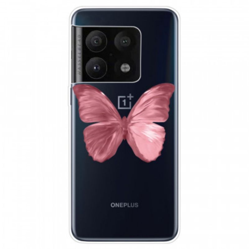 Kryt OnePlus 10 Pro 5G Ružová Motýľová Hadica