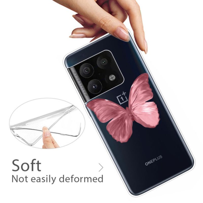 Kryt OnePlus 10 Pro 5G Ružová Motýľová Hadica