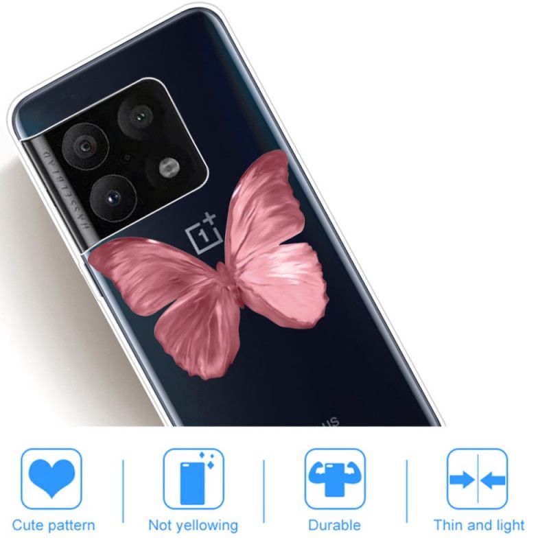 Kryt OnePlus 10 Pro 5G Ružová Motýľová Hadica