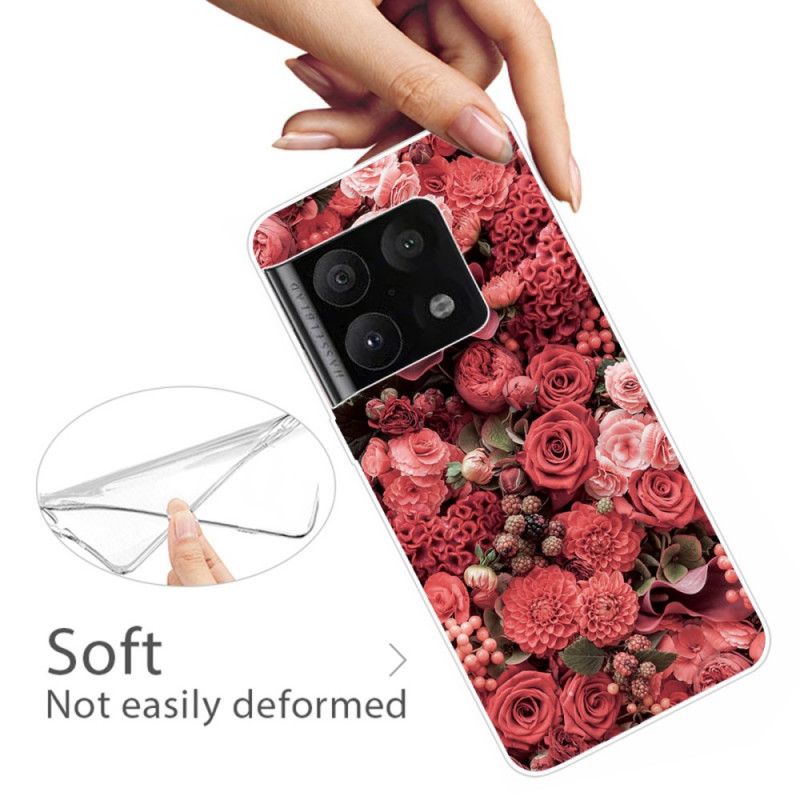 Kryt OnePlus 10 Pro 5G Ružové Kvety
