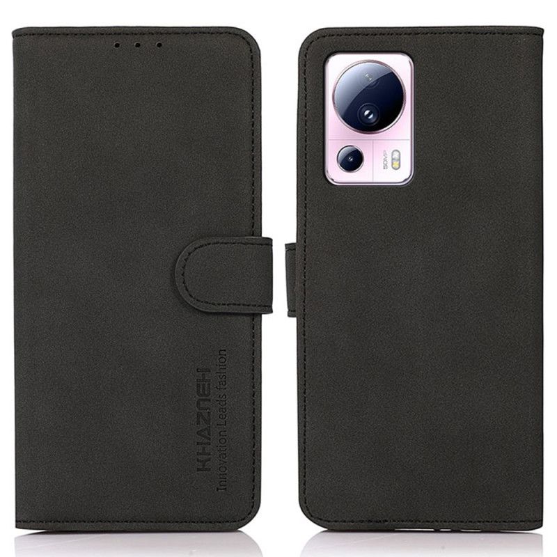Kožené Puzdro Xiaomi 13 Lite Kožený Efekt Khazneh