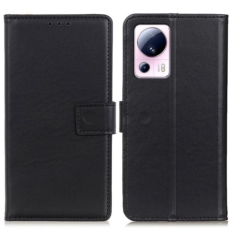 Kožené Puzdro Xiaomi 13 Lite Obyčajná Umelá Koža