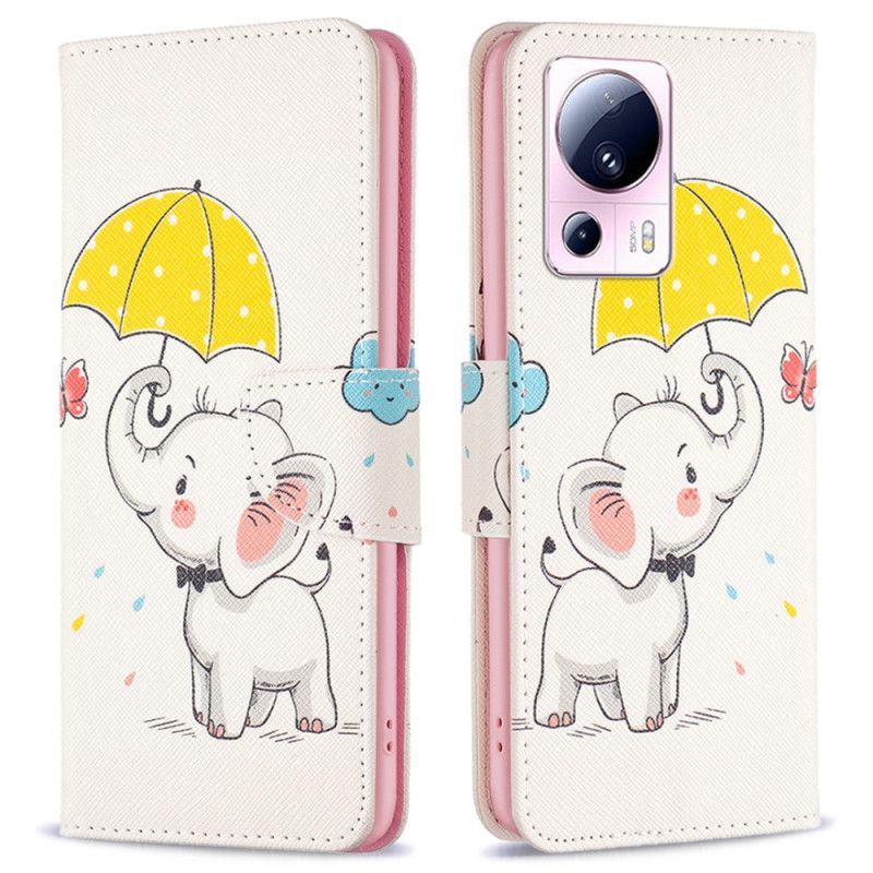 Kožené Puzdro Xiaomi 13 Lite Sloníča
