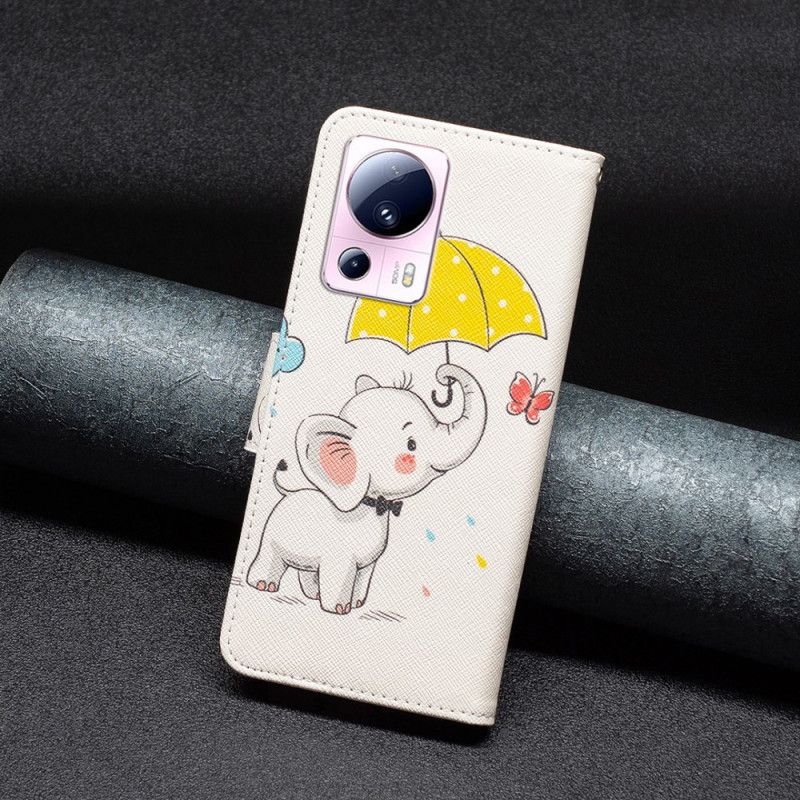 Kožené Puzdro Xiaomi 13 Lite Sloníča