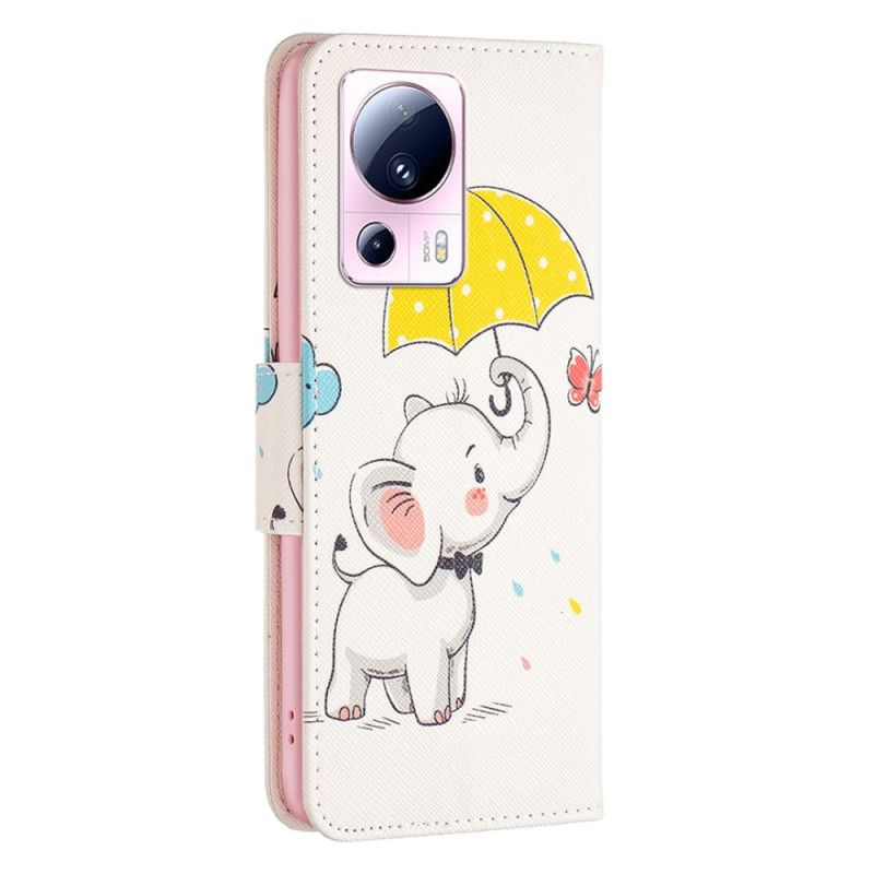 Kožené Puzdro Xiaomi 13 Lite Sloníča