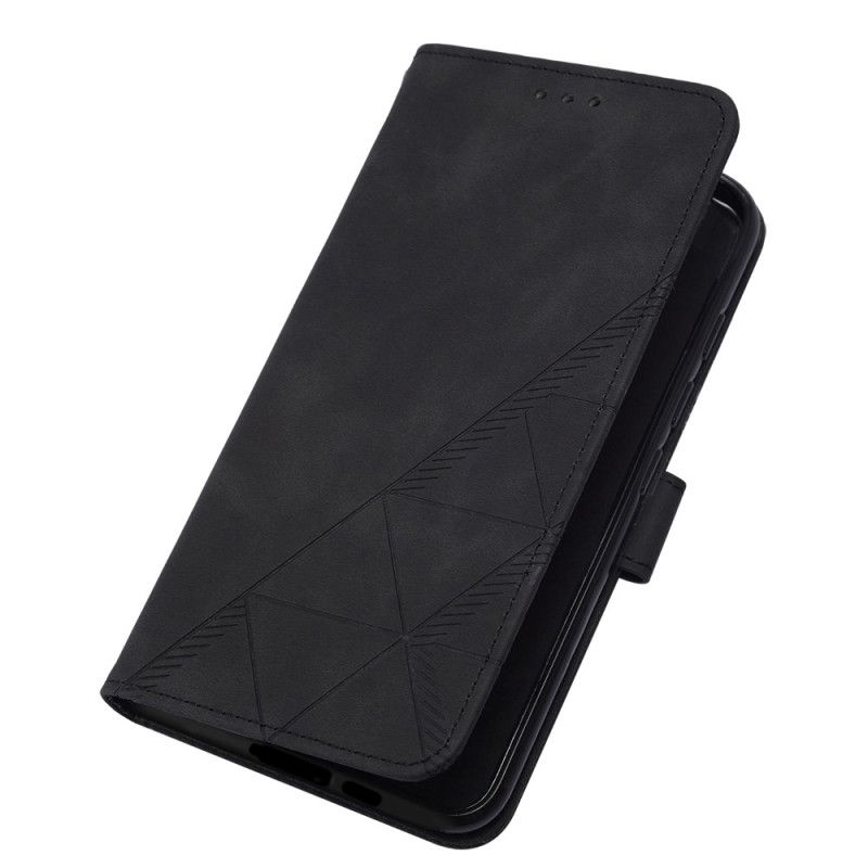 Kožené Puzdro Xiaomi 13 Lite Trojuholníky Popruhov