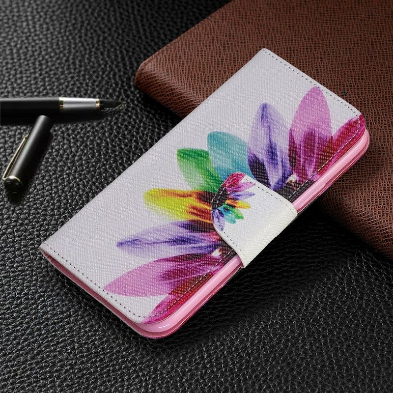 Flipové Puzdro iPhone 11 Pro Akvarelový Kvet