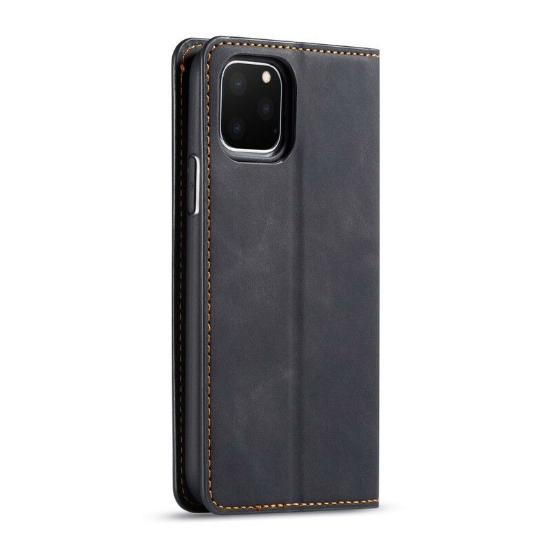 Flipové Puzdro iPhone 11 Pro Kožené Puzdro Kožený Efekt Forwenw