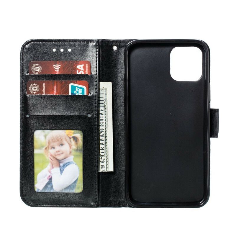Kožené Puzdro iPhone 11 Pro Plná Mandala