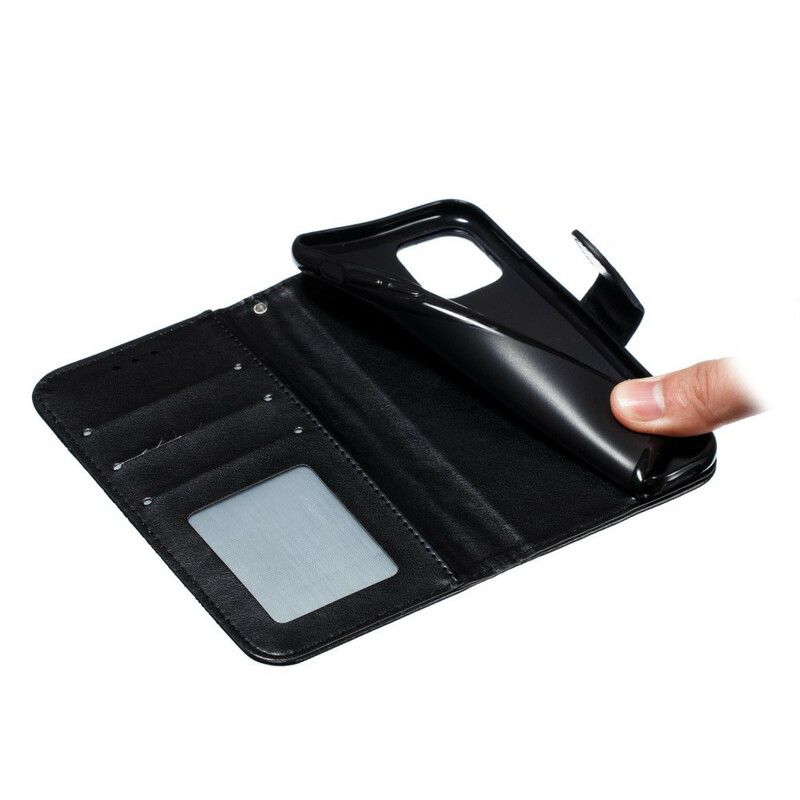 Kožené Puzdro iPhone 11 Pro Plná Mandala