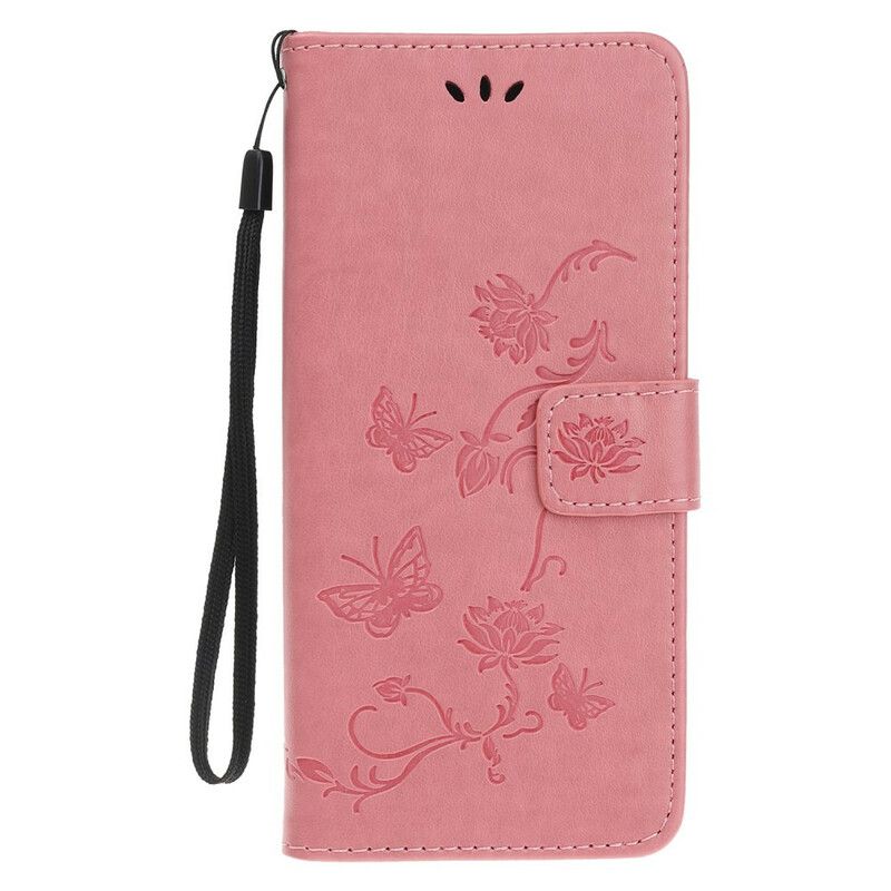 Kožené Puzdro iPhone 11 Pro Strappy Kvetinová