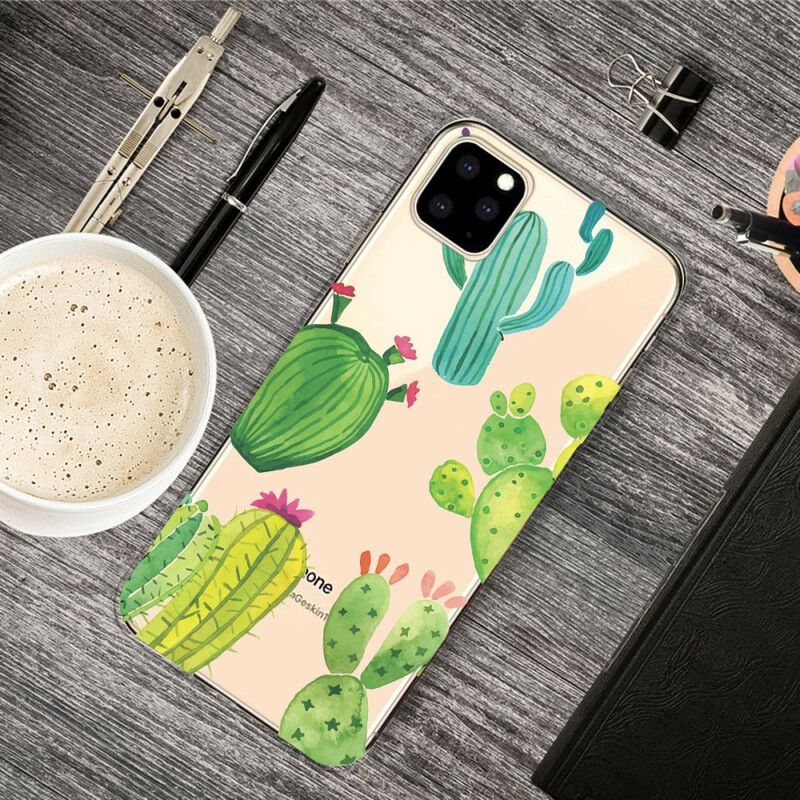 Kryt iPhone 11 Pro Akvarelové Kaktusy