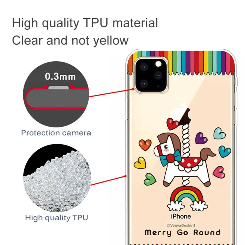 Kryt iPhone 11 Pro Kôň A Ceruzky