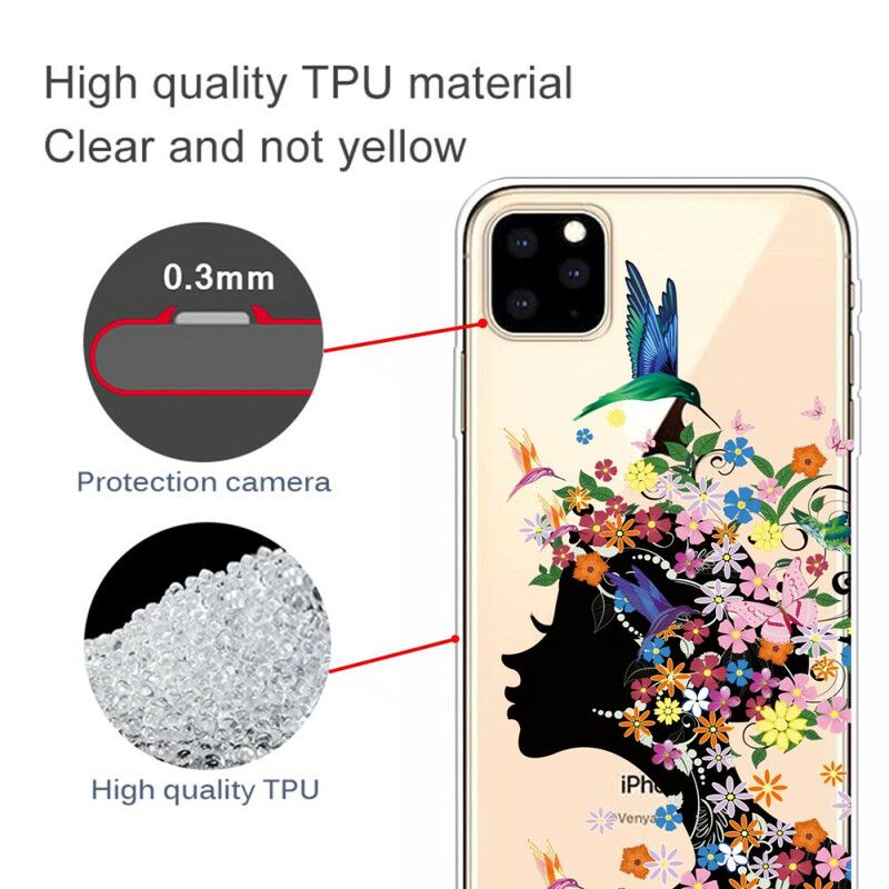 Kryt iPhone 11 Pro Krásna Kvetinová Hlava