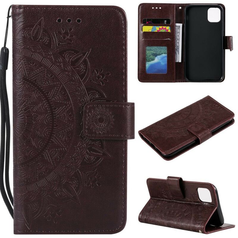 Peňaženkový Kryt iPhone 11 Pro Slnečná Mandala