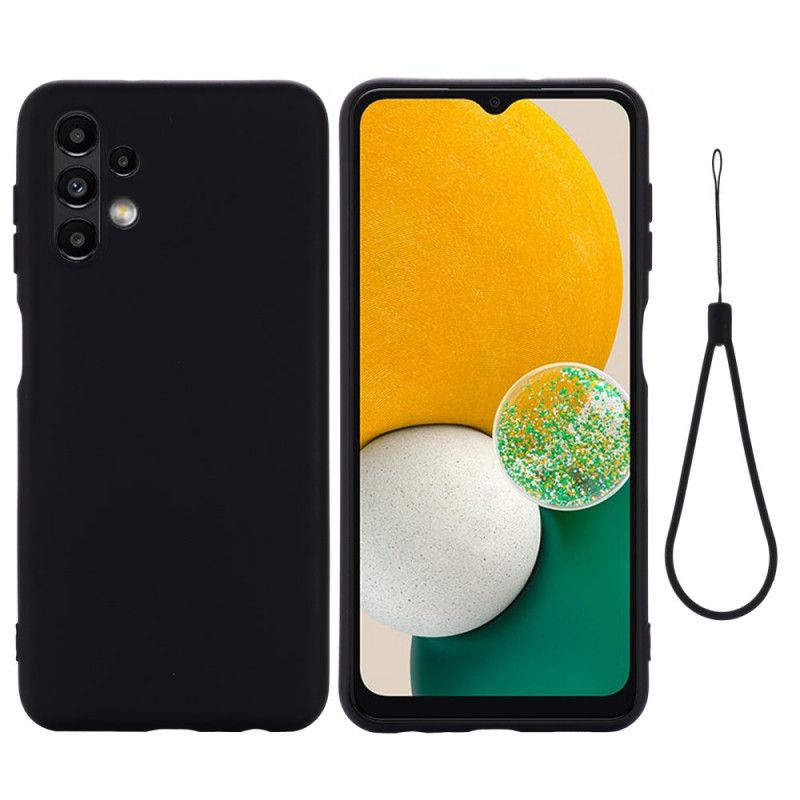Kryt Samsung Galaxy A13 Tekutý Silikón So Šnúrkou