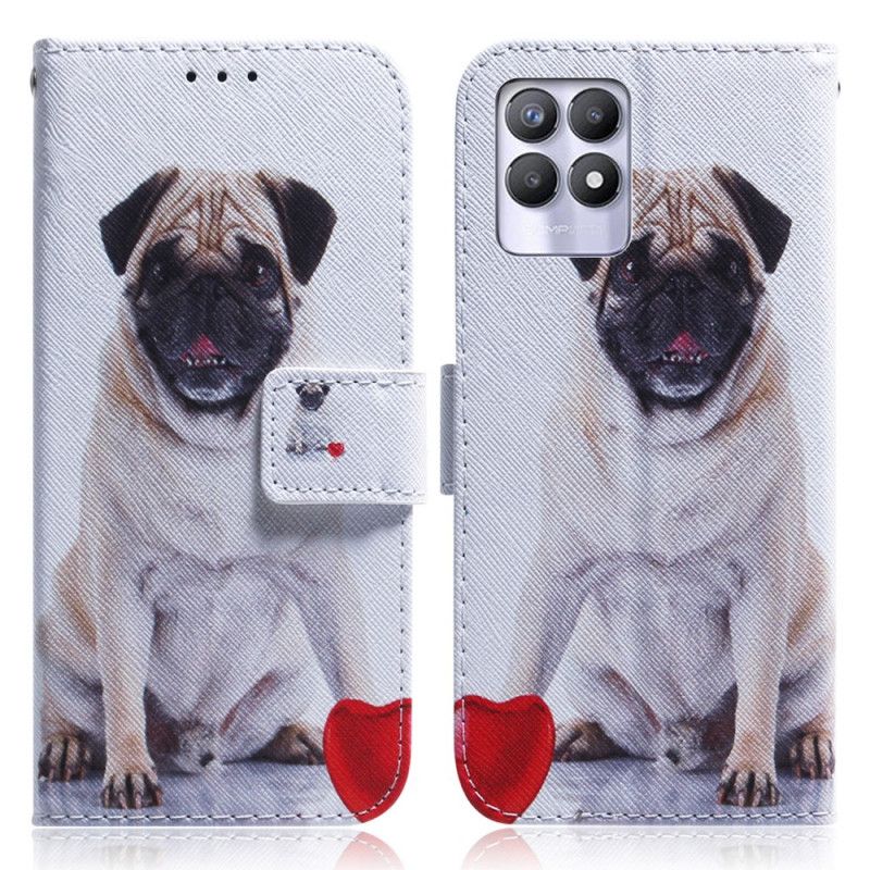 Flipové Puzdro Realme 8i Mops Pes