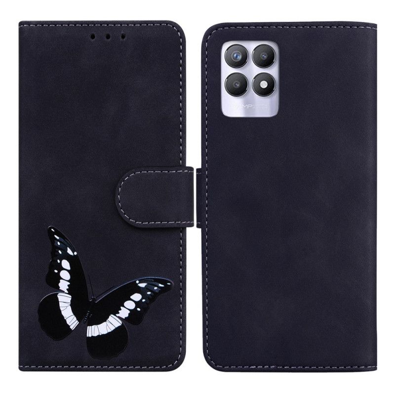 Kožené Puzdro Realme 8i Skin-touch Butterfly
