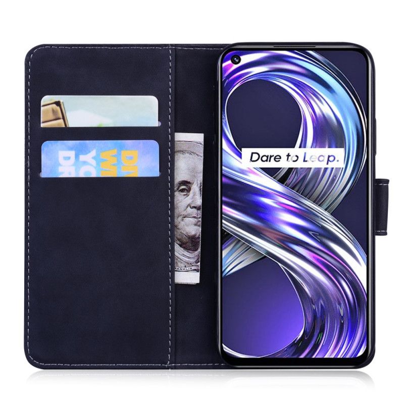 Kožené Puzdro Realme 8i Skin-touch Butterfly