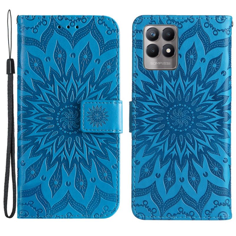 Kožené Puzdro Realme 8i Slnečný Kvet