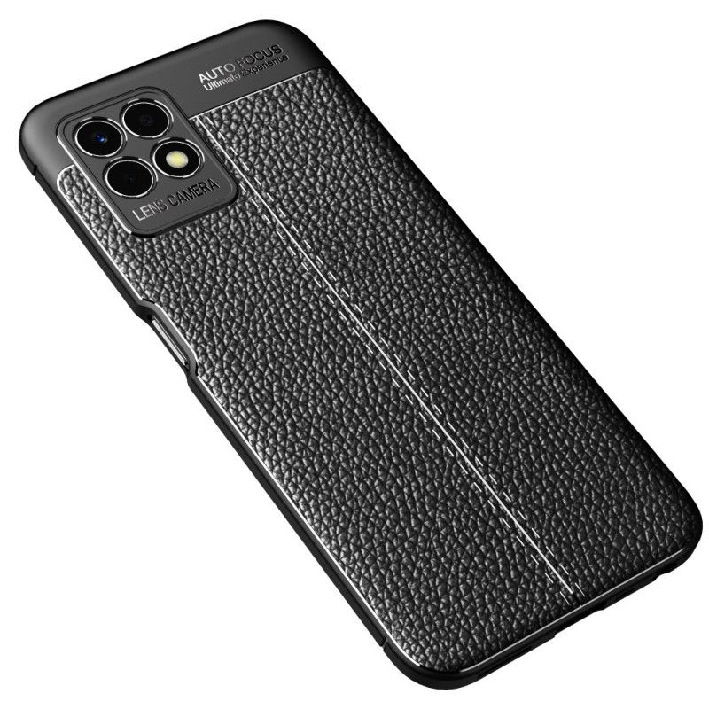 Kryt Realme 8i Efekt Dvojitej Kože Litchi