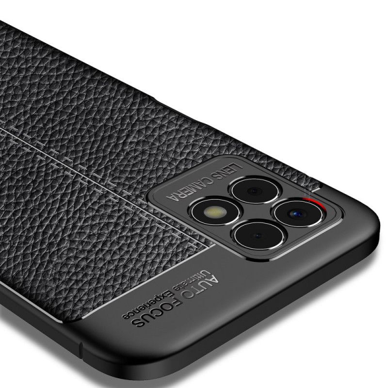Kryt Realme 8i Efekt Dvojitej Kože Litchi